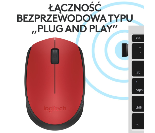 Logitech M171 czerwona - 285735 - zdjęcie 11